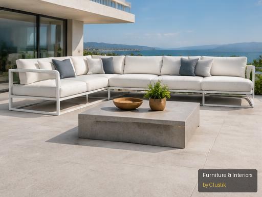 Estío Outdoor Sofa — editorial view 1