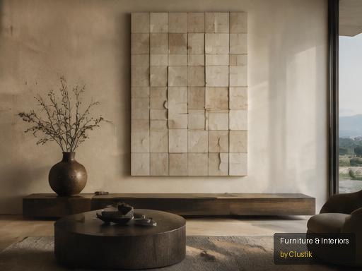 Tectona Wall Sculpture — editorial view 1