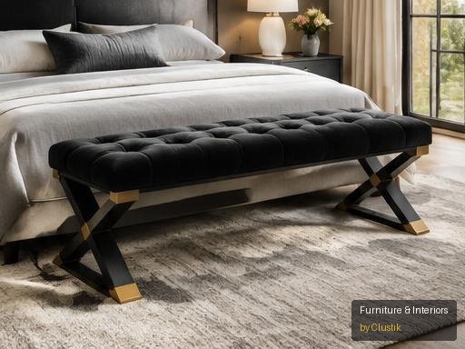 Duna Bedroom Bench — editorial view 1