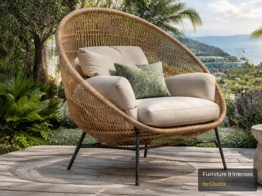 Zuma Outdoor Chair — editorial view 1