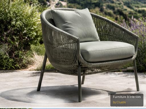 West Outdoor Chair — editorial view 1