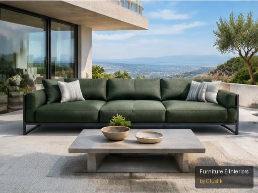 Cala Outdoor Sofa — editorial view 1