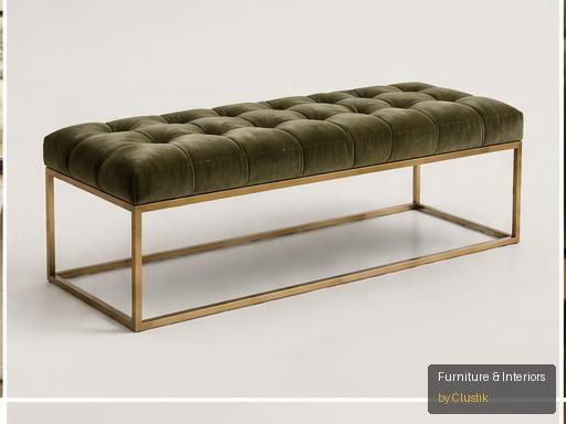 Alba Bedroom Bench — editorial view 2