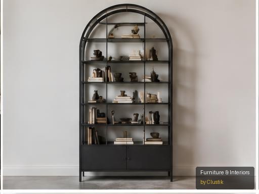 Pavia Bookcase — editorial view 2