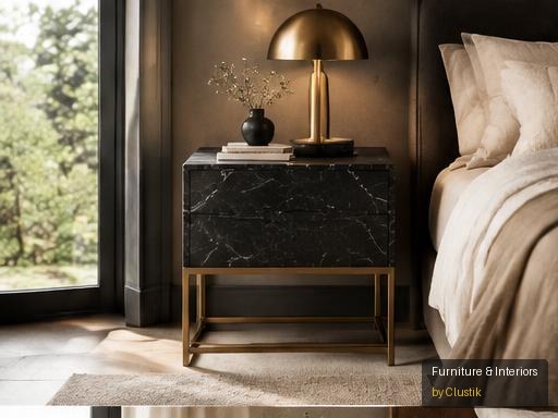 Flint Bedside Table — editorial view 1