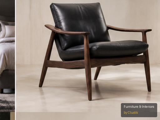 Vela Bedroom Chair — editorial view 2